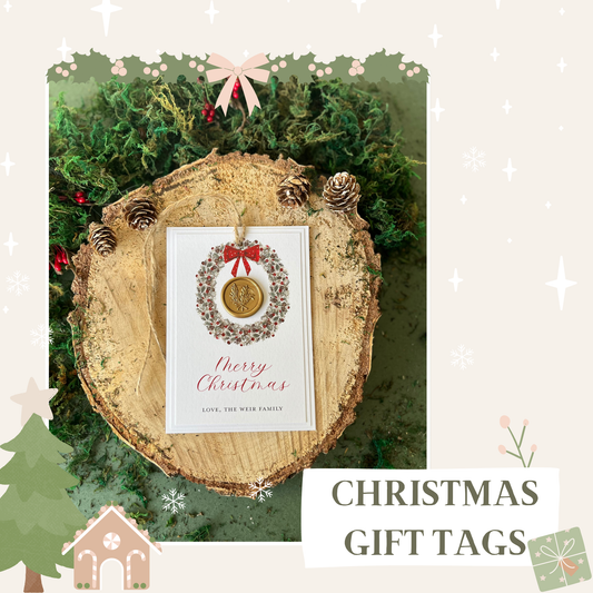 Large Wax Seal Rustic Gift Tag