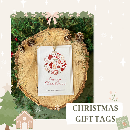 Large Christmas Tag, Rustic Christmas Tags