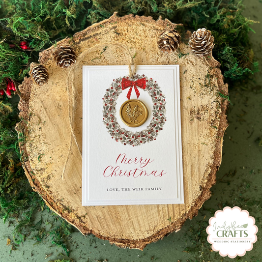 Large Wax Seal Rustic Gift Tag