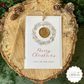 Large Wax Seal Christmas Tag with Wreath Detail