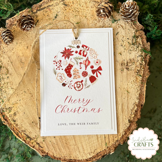 Large Christmas Tag, Rustic Christmas Tags