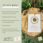 Large Wax Seal Christmas Tag with Wreath Detail