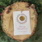 Large Wax Seal Christmas Tag with Wreath Detail